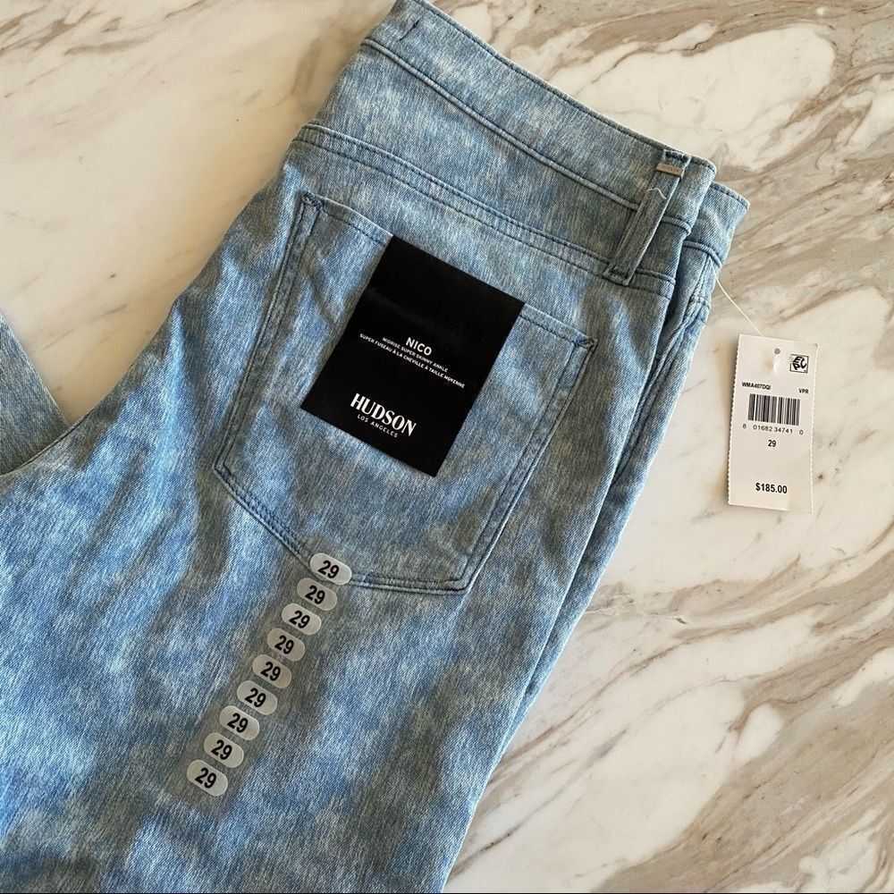 Hudson Jeans Mid-rise Nico Ankle Jeans in Blue Vapor Wash NWT 29 - Picture 2 of 11
